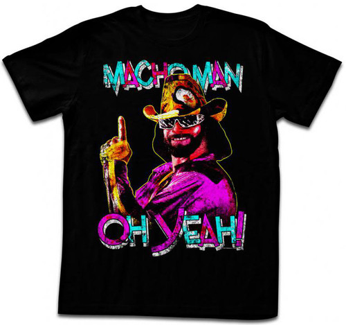 Macho Man T-Shirt - Oh Yeah With Finger