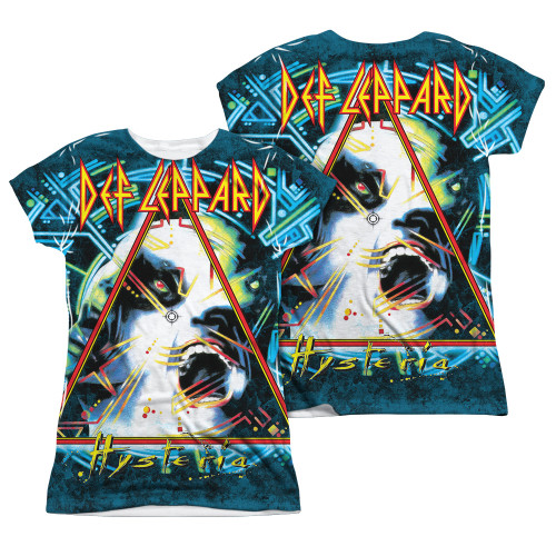 Image Closeup for Def Leppard Sublimated Girls T-Shirt - Hysteria