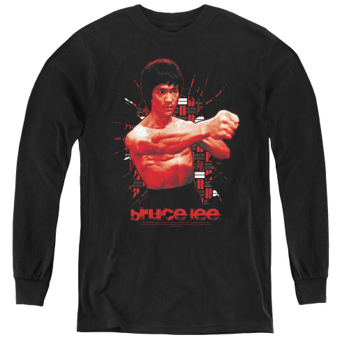 Image for Bruce Lee Youth Long Sleeve T-Shirt - The Shattering Fist