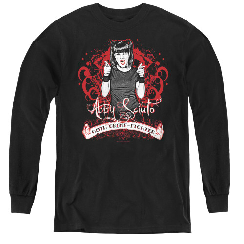 Image for NCIS Goth Crime Fighter Youth Long Sleeve T-Shirt