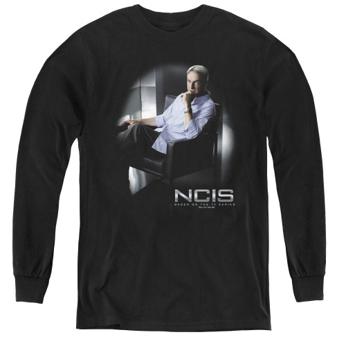 Image for NCIS Gibbs Ponders Youth Long Sleeve T-Shirt