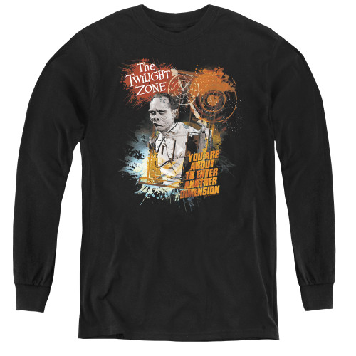 Image for Twilight Zone About to Enter Youth Long Sleeve T-Shirt