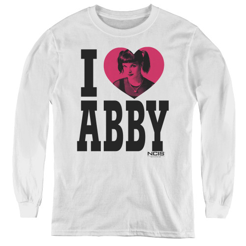 Image for NCIS I Heart Abby Youth Long Sleeve T-Shirt