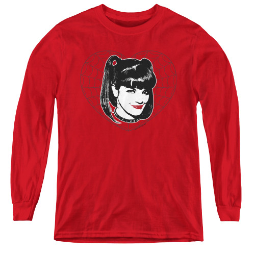 Image for NCIS Abby Heart Youth Long Sleeve T-Shirt