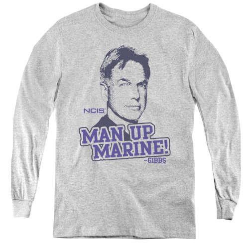 Image for NCIS Man Up Marine! Youth Long Sleeve T-Shirt