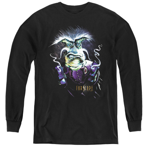 Image for Farscape Rygel Smoking Guns Youth Long Sleeve T-Shirt