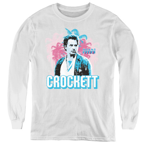 Image for Miami Vice Crockett Youth Long Sleeve T-Shirt