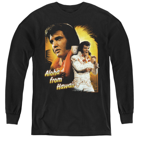 Image for Elvis Youth Long Sleeve T-Shirt - Aloha