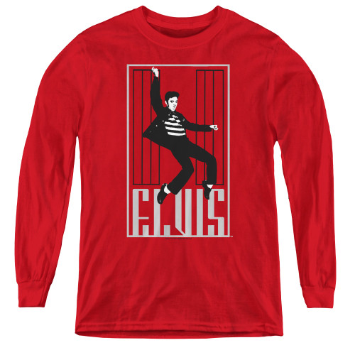 Image for Elvis Youth Long Sleeve T-Shirt - One Jailhouse