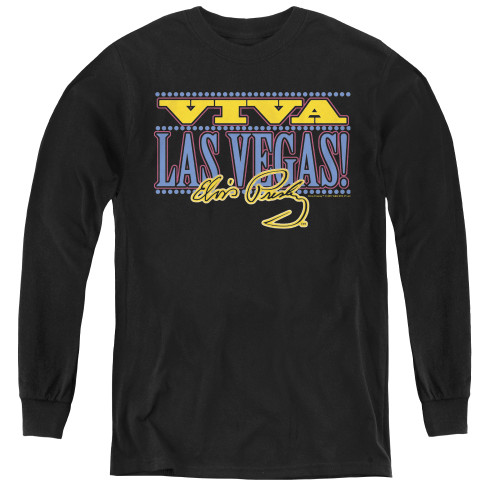 Image for Elvis Youth Long Sleeve T-Shirt - Viva Las Vegas