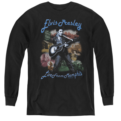 Image for Elvis Youth Long Sleeve T-Shirt - Memphis