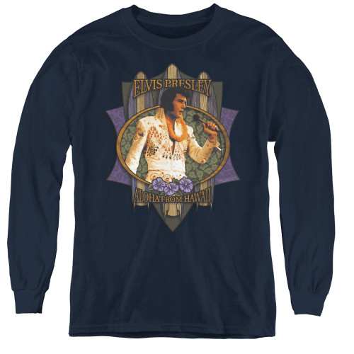 Image for Elvis Youth Long Sleeve T-Shirt - Aloha from Hawaii