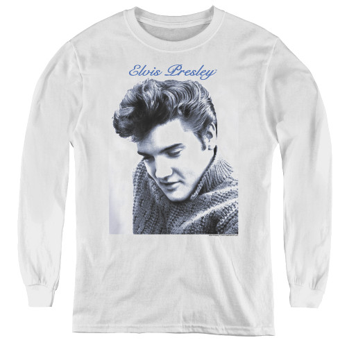 Image for Elvis Youth Long Sleeve T-Shirt - Script Sweater