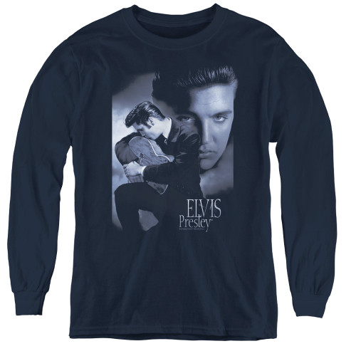 Image for Elvis Youth Long Sleeve T-Shirt - Reverent