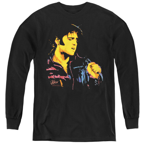 Image for Elvis Youth Long Sleeve T-Shirt - Neon Elvis