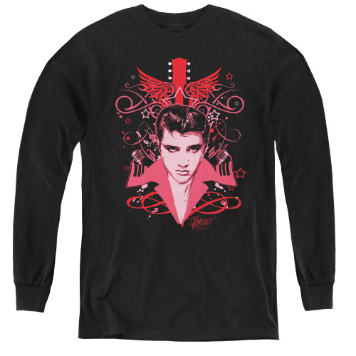 Image for Elvis Youth Long Sleeve T-Shirt - Let's Face It