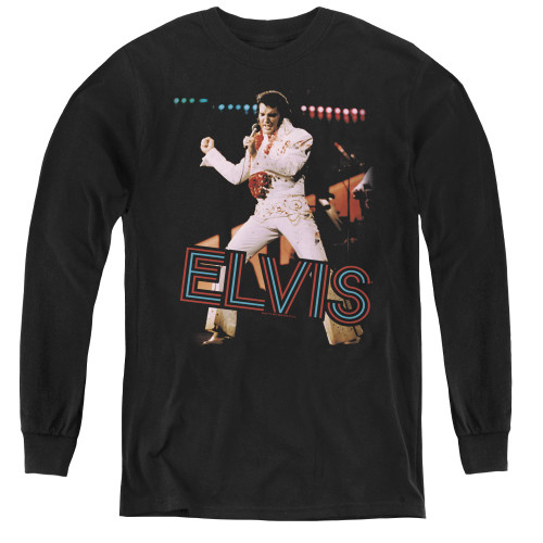 Image for Elvis Youth Long Sleeve T-Shirt - Hit the Lights