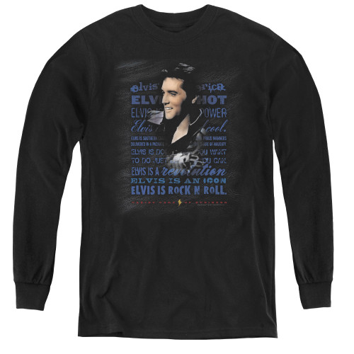 Image for Elvis Youth Long Sleeve T-Shirt - Icon