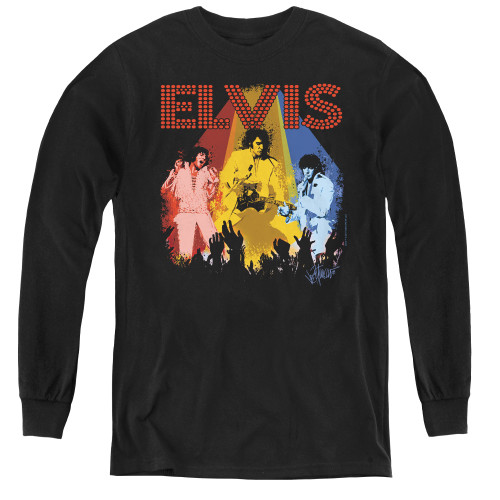 Image for Elvis Youth Long Sleeve T-Shirt - Vegas Remembered