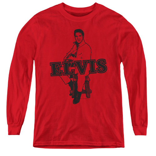 Image for Elvis Youth Long Sleeve T-Shirt - Jamming