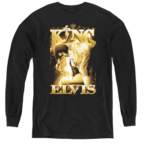 Image for Elvis Youth Long Sleeve T-Shirt - the King