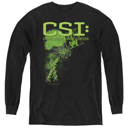 Image for CSI Youth Long Sleeve T-Shirt - Evidence