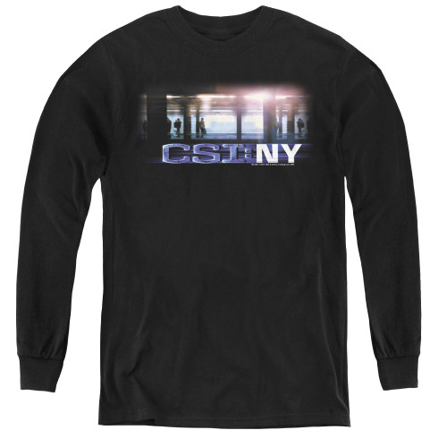 Image for CSI New York Youth Long Sleeve T-Shirt - New York Subway