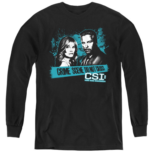 Image for CSI Miami Youth Long Sleeve T-Shirt - Cross the Line