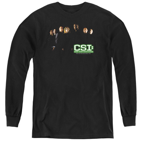 Image for CSI Miami Youth Long Sleeve T-Shirt - Shadow Cast