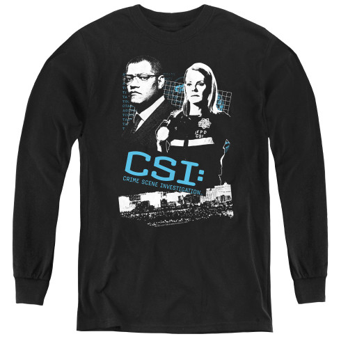 Image for CSI Miami Youth Long Sleeve T-Shirt - Investigate This