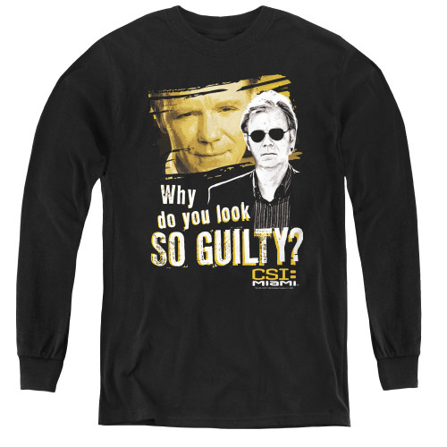 Image for CSI Miami Youth Long Sleeve T-Shirt - So Guilty