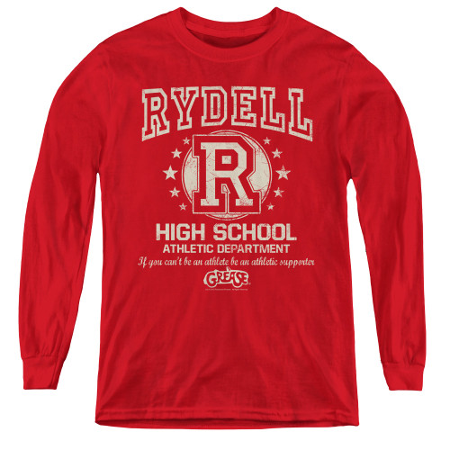 Image for Grease Youth Long Sleeve T-Shirt - Rydell High