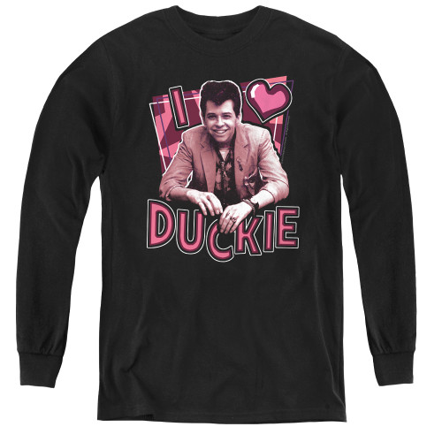 Image for Pretty in Pink Youth Long Sleeve T-Shirt - I Heart Duckie
