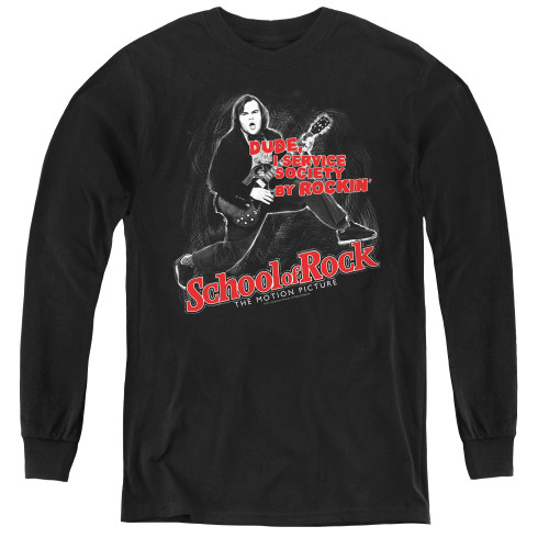 Image for School of Rock Youth Long Sleeve T-Shirt - Rockin'