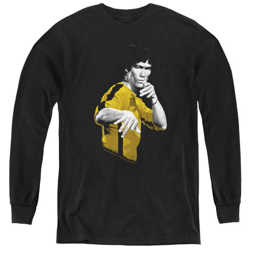 Image for Bruce Lee Youth Long Sleeve T-Shirt - Suit of Death