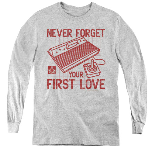 Image for Atari Youth Long Sleeve T-Shirt - Never Forget Your First Love