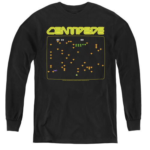 Image for Atari Youth Long Sleeve T-Shirt - Centipede Screen