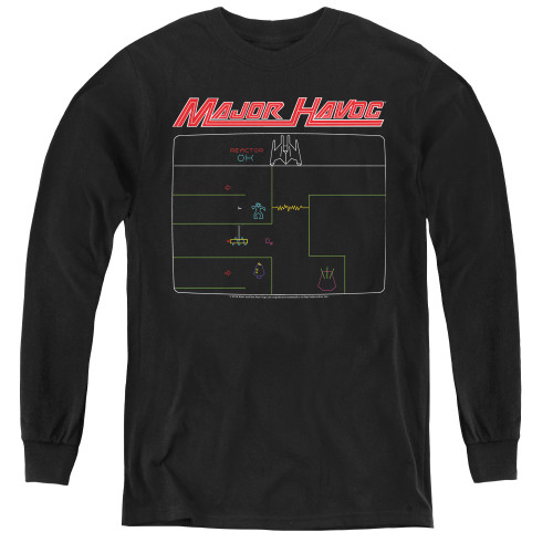 Image for Atari Youth Long Sleeve T-Shirt - Major Havok Screen