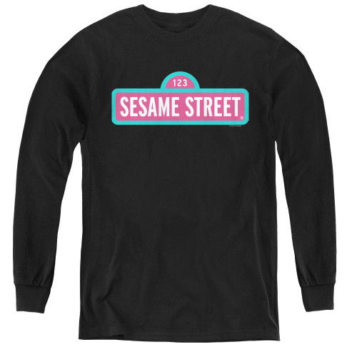 Image for Sesame Street Youth Long Sleeve T-Shirt - Alt Logo