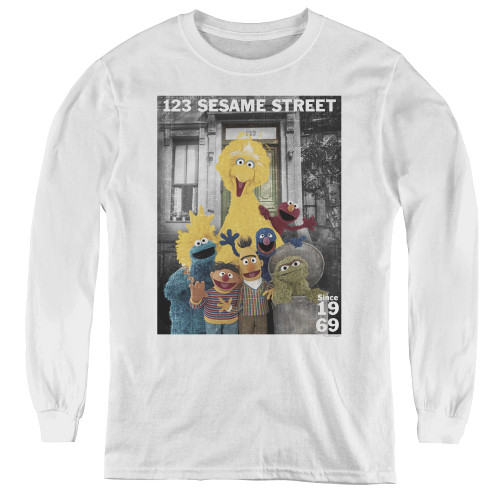 Image for Sesame Street Youth Long Sleeve T-Shirt - The Best Address