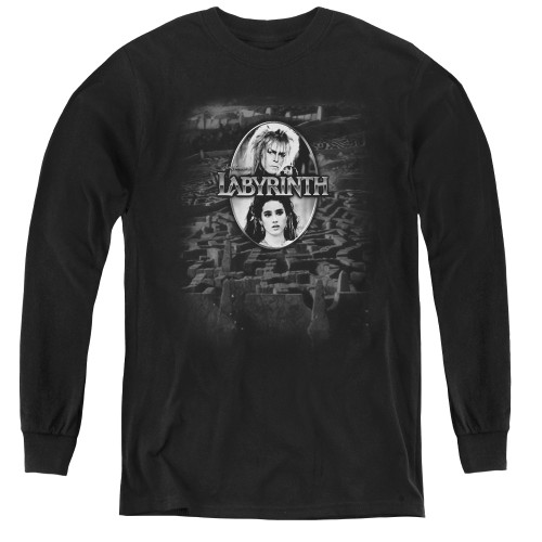 Image for Labyrinth Youth Long Sleeve T-Shirt - Maze