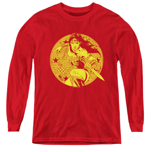 Image for Wonder Woman Youth Long Sleeve T-Shirt - Young Wonder