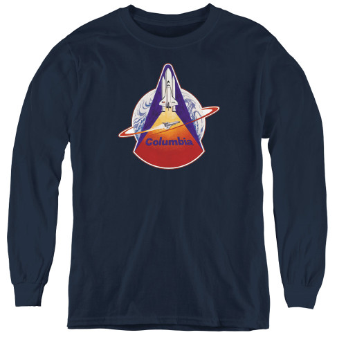 Image for NASA Youth Long Sleeve T-Shirt - STS 1 Mission Patch