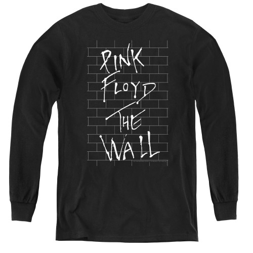 Image for Roger Waters Youth Long Sleeve T-Shirt - The Wall on Black