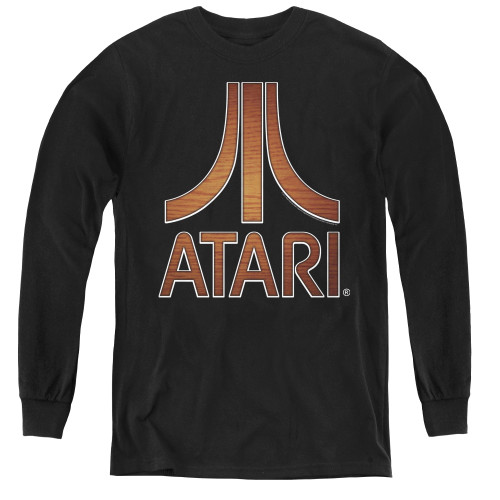 Image for Atari Youth Long Sleeve T-Shirt - Wood Logo