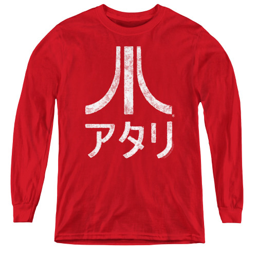 Image for Atari Youth Long Sleeve T-Shirt - Rough Kanjii