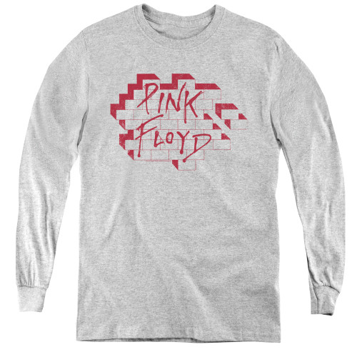 Image for Pink Floyd Youth Long Sleeve T-Shirt - Wall Logo