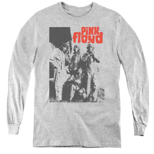 Image for Pink Floyd Youth Long Sleeve T-Shirt - Point Me At the Sky on Grey