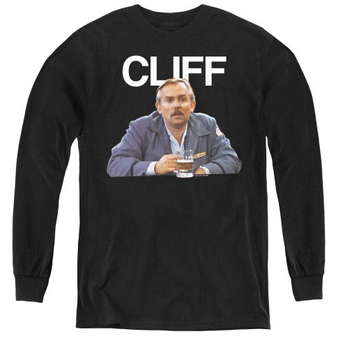 Image for Cheers Youth Long Sleeve T-Shirt - Cliff Clavin