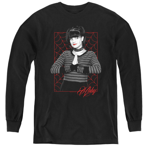 Image for NCIS Youth Long Sleeve T-Shirt - Abby Webs